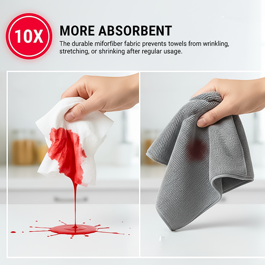 Microfiber Cleaning Cloth (25 Sheets)