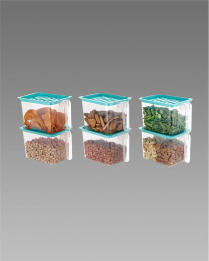 Plastic Storage Container – 6 Pieces, 1L Each