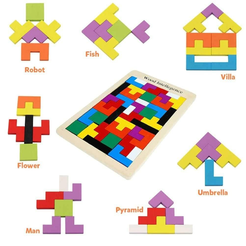 Funblast 3D Wooden Tangram Puzzle