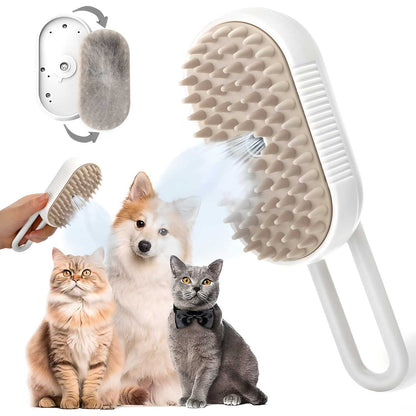 Steamy Pet Grooming Brush
