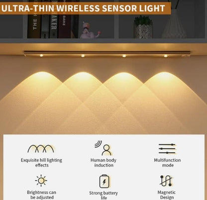 Wireless Motion-Sensing LED Cabinet Light